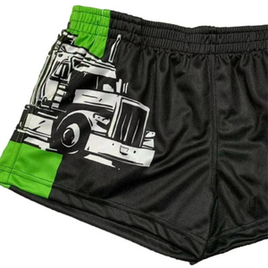 Shorts de rugby classiques en nylon uni pour hommes, style années 80, avec poches, pour l'entraînement - Product Image 5