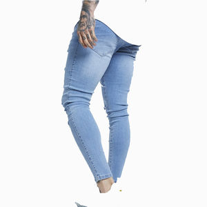 Jean pour homme grande taille, nouvelle collection, taille mi-haute, respirant, vente directe usine, design tendance, élégant, vente en gros - Product Image 3