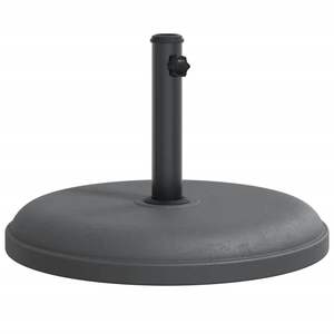 Base para Sombrilla de Plástico Gris Oscuro con Tubo de Hierro, 55.1 lb, Sombrillas y Bases para Patio - Product Image 2
