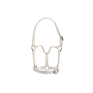 Cabestro de cuero marrón para caballo con hebillas de latón y correas ajustables para equitación - Product Image 6