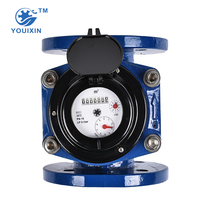 Compteur d'eau à turbine YOUIXIN ISO4064 IP68 40mm 50mm 65mm Woltman Classe B Corps en fer industriel OEM à bride Garantie 1 an
