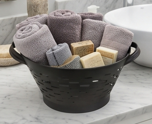 Premium Ventilated <b>Food</b> <b>Basket</b> Black Powder Coated For Storing Mixed Fruits Vegetables And Pantry Items With Neat Display - Product Image 4