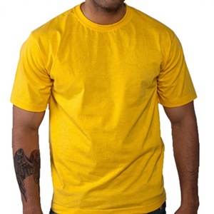 Achetez un T-Shirt uni en coton biologique à col rond avec 25% de Polyester, 50% de coton et 25% de Viscose - Product Image 1