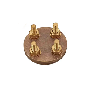 Abrazadera de prueba plana de latón para cinta de tierra y conexiones de puesta a tierra eléctrica - Product Image 3