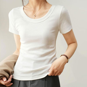 Women T-Shirts Summer Women Casual T-Shirts Breathable T-Shirts for Women Online Sale - Product Image 2