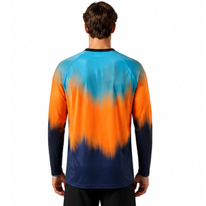 เสื้อเจอร์ซีย์มอเตอร์ครอสสั่งทำพิเศษ ระบายอากาศได้ดี พิมพ์ลายแบบ Sublimation ออกแบบลายของคุณเอง สไตล์ใหม่ แขนยาว สีพื้น - Product Image 6