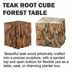 TEAK ROOT CUBE FOREST <b>TABLE</b> - Product Image 3