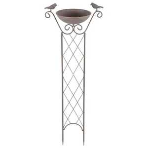 Jaula Grande de Metal Blanco para Pájaros, Jaula de Lujo con Techo de Cúpula para Loros, con Gancho para Colgar y Percha para Periquitos, Cotorras y Mascotas Pequeñas - Product Image 6