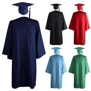 Birrete y Toga de Graduación Universitaria en Varios Colores, Disfraz de Graduado, Birrete de Graduación Escolar, 100% Poliéster, Unisex - Product Image 6