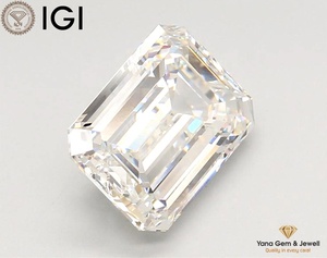 4.04 Carat CVD Lab Grown Emerald Shape Diamond 10.61 MM F Color VVS2 Haute Clarté IGI Certifié pour le Réglage de la Bague Solitaire - Product Image 6