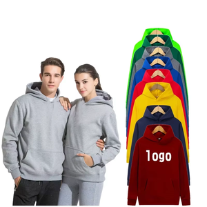 เสื้อฮู้ดดี้เฟรนช์เทอร์รี่แบบยูนิเซ็กซ์ ผ้าฝ้าย 100% ทรงปกติ สีพื้น มีกระเป๋าและโลโก้ด้านหน้า เหมาะสำหรับใส่ในฤดูใบไม้ร่วง - Product Image 5