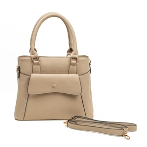 Sac fourre-tout en cuir véritable personnalisé pour femmes avec broderie, fermeture à bouton durable, imperméable, grande capacité, deux poignées - Product Image 3