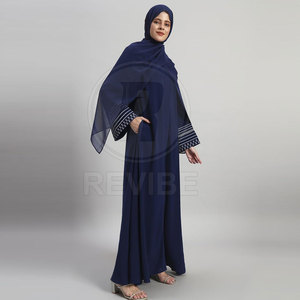 Lightweight Breathable Elegant <b>Women</b> <b>Abaya</b> Floor Length Long Sleeves High Quality for All Seasons - Product Image 4