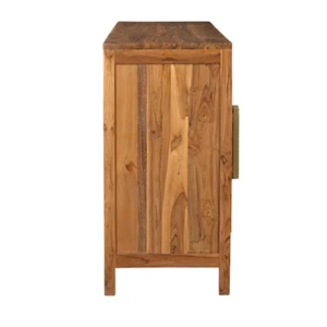 Modern Solid Teak Wood <b>Storage</b> Cabinet Living Room <b>Sideboard</b> Buffet Furniture Resort Villa Hotel Furniture - Product Image 4