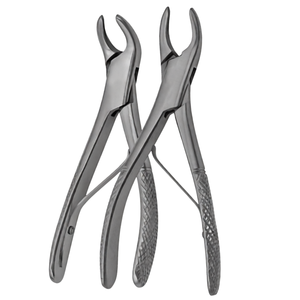 Ensemble de 2 pinces d'extraction manuelles universelles pour pédo # 150 12S # 151 12S Outils d'extraction dentaire pédiatrique en acier inoxydable ergonomiques - Product Image 2