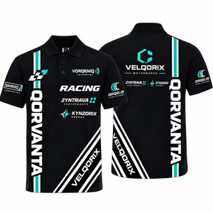 Camiseta Polo Personalizada para Ciclismo Deportivo Masculino, Sublimación, Secado Rápido, Ropa de Equipo, OEM, ODM, Venta al Por Mayor - Product Image 3