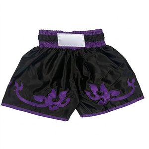 Wholesale Kickboxing Shorts High Elastic Waistband Muay Thai Trunks Satin <b>Athletic</b> Gym Training Shorts for Adults Custom - Product Image 1