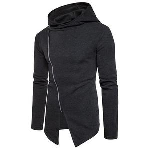 เสื้อฮู้ดผ้าฝ้าย100% สำหรับผู้ชายเนื้อผ้าหนาระบายอากาศได้ดีมีซิปด้านข้างดีไซน์ล่าสุดสำหรับฤดูหนาว - Product Image 5