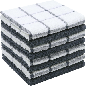 ผ้าเช็ดครัว OEM ซัพพลายเออร์ ผ้าฝ้ายดูดซับ 100% สำหรับเช็ดจาน เช็ดแก้ว นุ่ม ทนทาน ใช้ได้ทุกวัน จำนวนมาก - Product Image 4