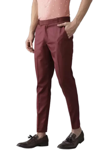 Nuevos Pantalones de Vestir a Rayas para Hombre, Corte Slim Fit, Formales de Negocios, Casuales de Oficina, Diseño Elegante y Moderno, OEM ODM - Product Image 4