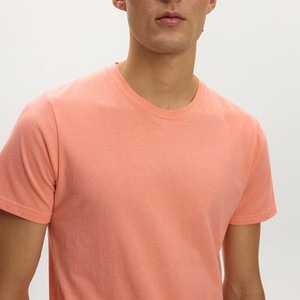 T-shirt col rond tendance pour homme en coton French Terry, streetwear, manches courtes, fitness, t-shirts personnalisés, coupe ajustée pour homme - Product Image 5