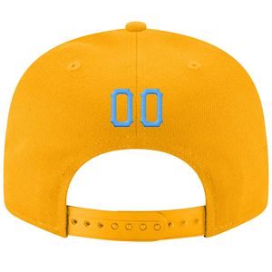หมวกแก๊ปสีเหลือง 6 แผง ปักโลโก้ G สีฟ้าพาสเทล แบบ Snapback สำหรับทุกเพศ สวมใส่สบาย - Product Image 3