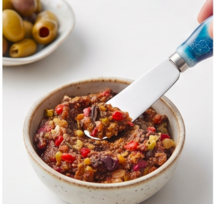 Ensemble de couverts avec manche en marbre, épandeur à fromage, ustensiles de cuisine de haute qualité, essentiels pour la maison et la cuisine - Product Image 5