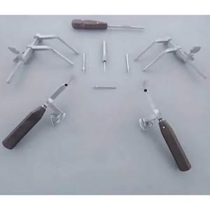 Juego de distractores cervicales Caspar de Azicon, derecho e izquierdo, con destornillador, sistema de retractor de acero inoxidable para cirugía de columna vertebral - Product Image 1