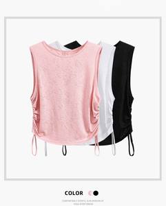 Débardeurs pour femmes personnalisés OEM 2026, débardeurs de sport en coton respirant pour femmes - Product Image 5