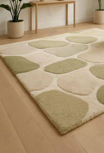 Tapis KNOT RUG fait main, tufté à la main, de haute qualité, motif irrégulier moderne, respectueux de l'environnement, pour salon, chambre d'enfants, hôtels, bureau - Product Image 3