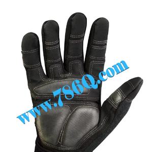 2025 cuir mécanique Anti Vibration doigt complet paume rembourrage poignet Wrap gants Anti-Vibration - Product Image 1