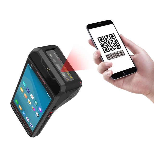 58mm Thermal Printer Handheld PDA Terminal Android 13 Smart Mobile POS Machine with QR Code Scanner HCC-S70