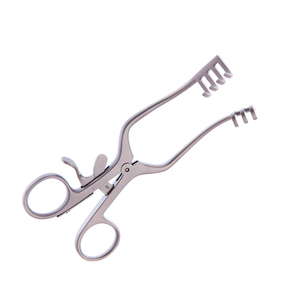 Écarteur chirurgical auto-serrant de qualité supérieure, à pointes émoussées 3x4, 14 cm, en acier inoxydable, pour la rétraction tissulaire et la chirurgie - Product Image 4