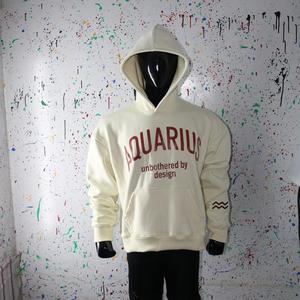 Sweat à capuche en molleton épais en coton premium pour homme, logo personnalisé, streetwear, pull-over uni pour homme - Product Image 5