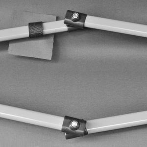 Gazebo Pieghevole in Acciaio 3,6m x 3,1m con Tettoia e Pergola Verniciata a Polvere Grigia - Product Image 6