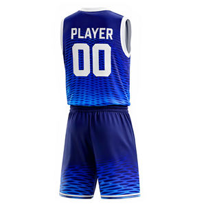 Uniforme de Entrenamiento de Baloncesto Sublimado Profesional, Transpirable, 100% Poliéster, de Secado Rápido, Talla Grande, Chaleco Personalizado con Nombre y Número del Equipo - Product Image 4