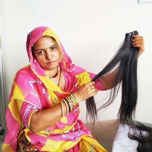 วิกผมต่อสำหรับผู้หญิงทรงตรงลอนคลื่นสีดำธรรมชาติบริสุทธิ์สำหรับ100% เวียดนาม - Product Image 5