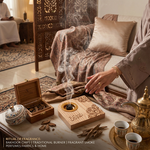 Brûleur à Bakhoor en bois personnalisé, arche avec calligraphie arabe, support d'encens Oud avec coupelle en métal doré amovible pour la décoration intérieure - Product Image 6