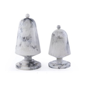 Premium Resin Mabkhar Set of 2 pcs with Lid – Arabic Incense Burner <b>Box</b> Home Decor Bakhoor Holder <b>Gift</b> for <b>Eid</b> - Product Image 3