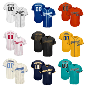 Camisetas de Béisbol Americanas Personalizadas con Logotipo, Nombre y Número, Económicas, Cosidas, para Hombres, Mujeres y Jóvenes, Equipos Deportivos - Product Image 1