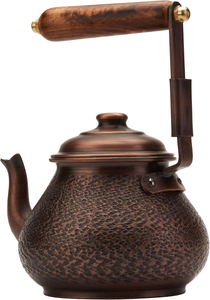 Théière en cuivre, bouilloire à thé personnelle, théière artisanale, théière traditionnelle, vaisselle de cuisine, cadeau pour les amateurs de thé - Product Image 3