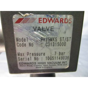 Vanne d'arrêt BOC EDWARDS PV25MKS ST/ST 7 BAR - Équipements et pièces semi-conductrices de renommée mondiale à confiance - Product Image 3