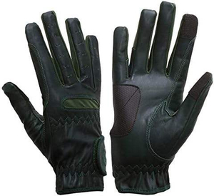 Gants en cuir pour hommes, gants de cyclisme isolés thermiquement pour l'hiver, fermeture à cordon, marron - Product Image 5