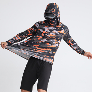 <b>Men's</b> Long Sleeve Pullover Fishing Hoodie with Quick Dry Technology 100% Polyester UPF 50+ for All Season Comfort - Product Image 2