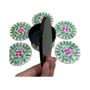 Elegant Shell Inlay <b>Drink</b> <b>Coasters</b> for Home Decor - Product Image 4