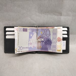 Genuine Leather Hand Made <b>RFID</b> <b>Blocking</b> Simple Minimalistic Money Clip Cash Elastic <b>Wallet</b> Card Holders Men India Export Custom - Product Image 2