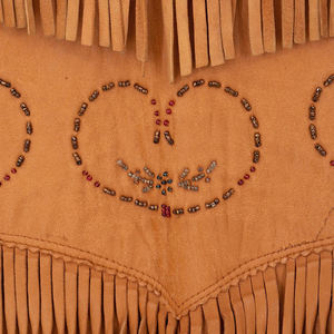 Veste en daim à franges de style occidental unisexe, vêtements d'extérieur de luxe, mode, OEM - Product Image 4