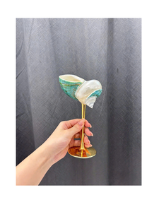 Verres à vin en coquille de conque naturelle faits à la main, tasses en coquille d'escargot de haute qualité avec un style sophistiqué, bon prix - Product Image 2