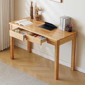 Escritorio Cuadrado Aqdus Saleem de Madera de Mango en Color Nogal Marrón con Cajones |   Muebles Artesanales al por Mayor - Product Image 2