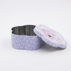 Linda caja de galletas metálica para regalos infantiles, en stock, caja de metal personalizada con relieve para almacenamiento de galletas, contenedor de galletas con tapa. - Product Image 3